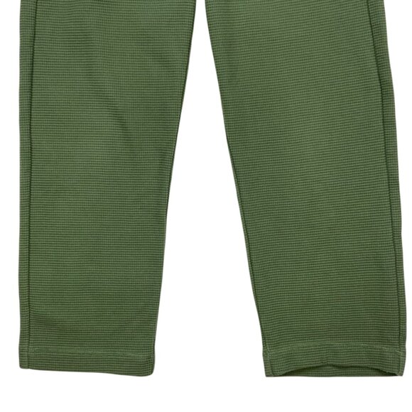 Madewell MWL Textured Waffle Straight Sweatpants XS Faded Palm Green High Rise - Picture 9 of 12